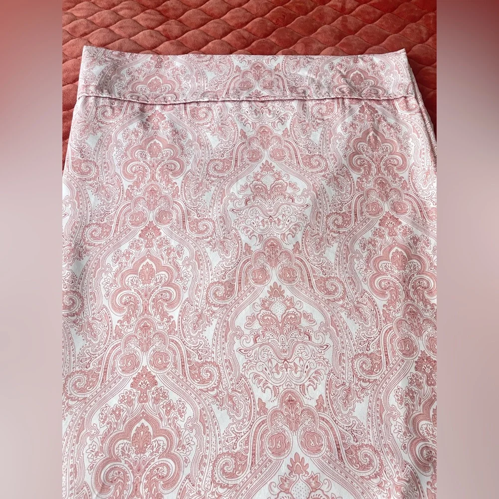 Spirit Linen Home Sheet Set Pink Paisley Dbl Brushed Soft Microfiber Full Sz